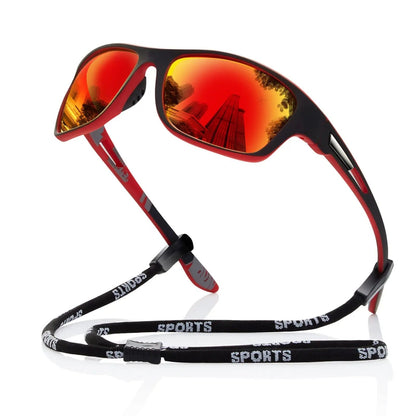 Men's Sport Wraparound Sunglasses with UV Protection