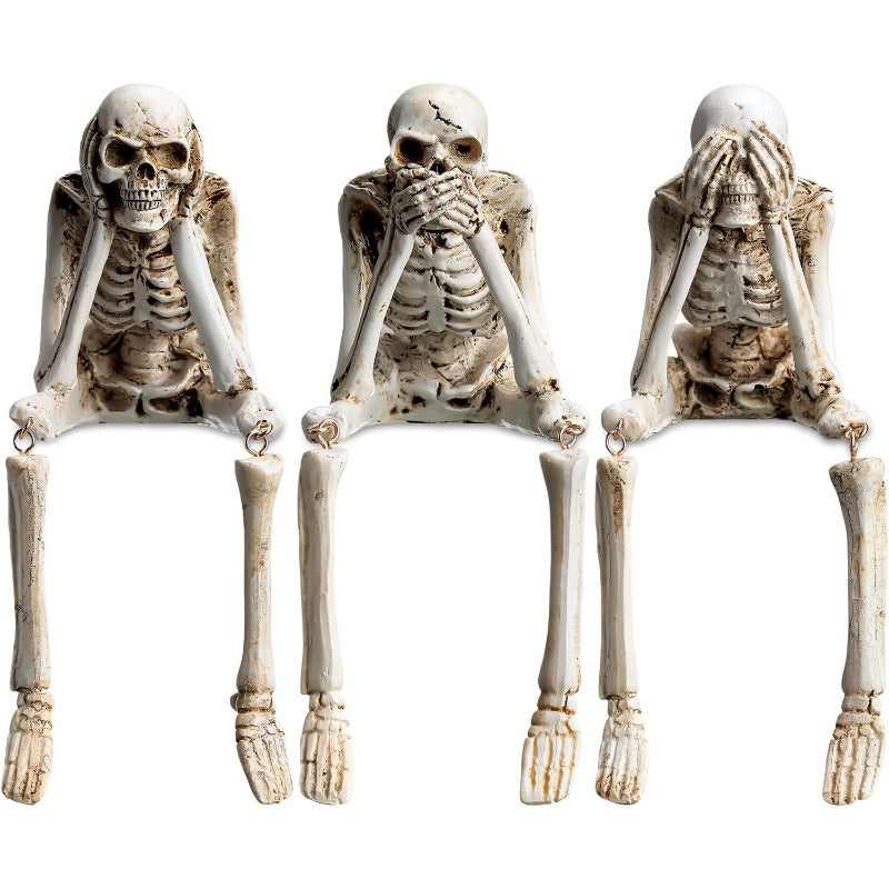 Creepy Gothic Skull Home Decor Figures - Luxicro