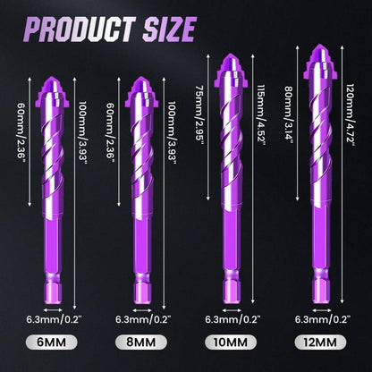 Professional 4-Piece Drill Bit Kit