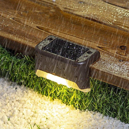 Green Solar Powered Garden Lights