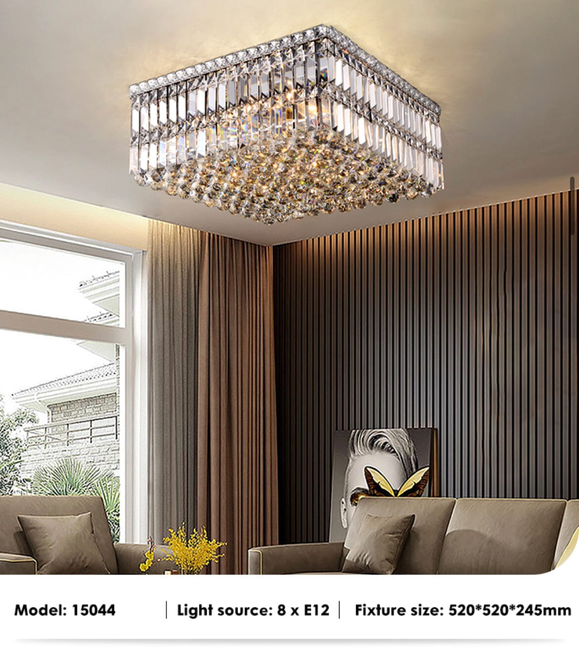Luxurious Green Crystal Lighting Fixtures