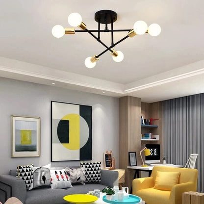 Bright 8-Light Modern Chandelier for Living Room