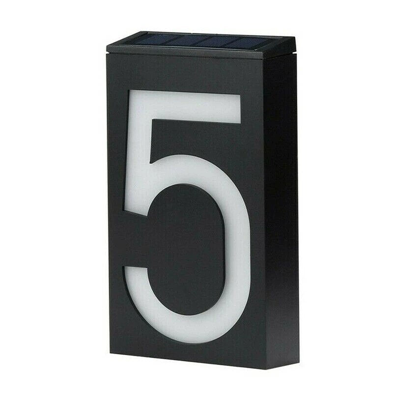 Energy Efficient Outdoor House Number Plate