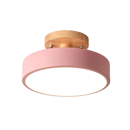 Contemporary Wood LED Light Fixture