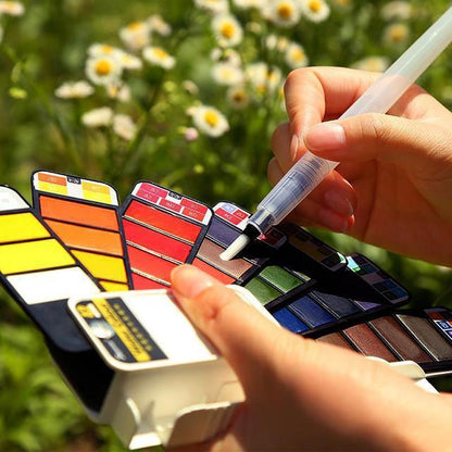 Compact Travel Watercolor Painting Set