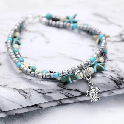 Sea Life Beach Chain Anklet