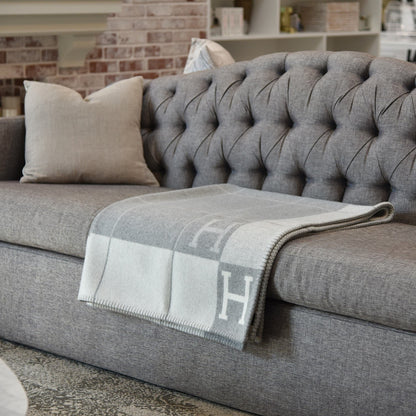 Soft Plush Wool Cashmere Throw Blanket
