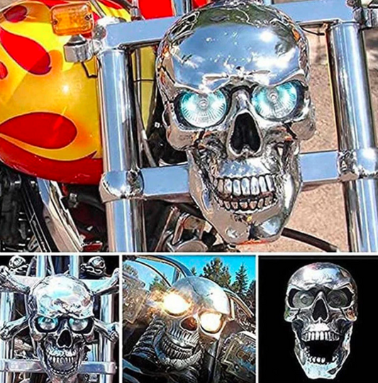 Bright LED Bike Skull Lamp - Luxicro