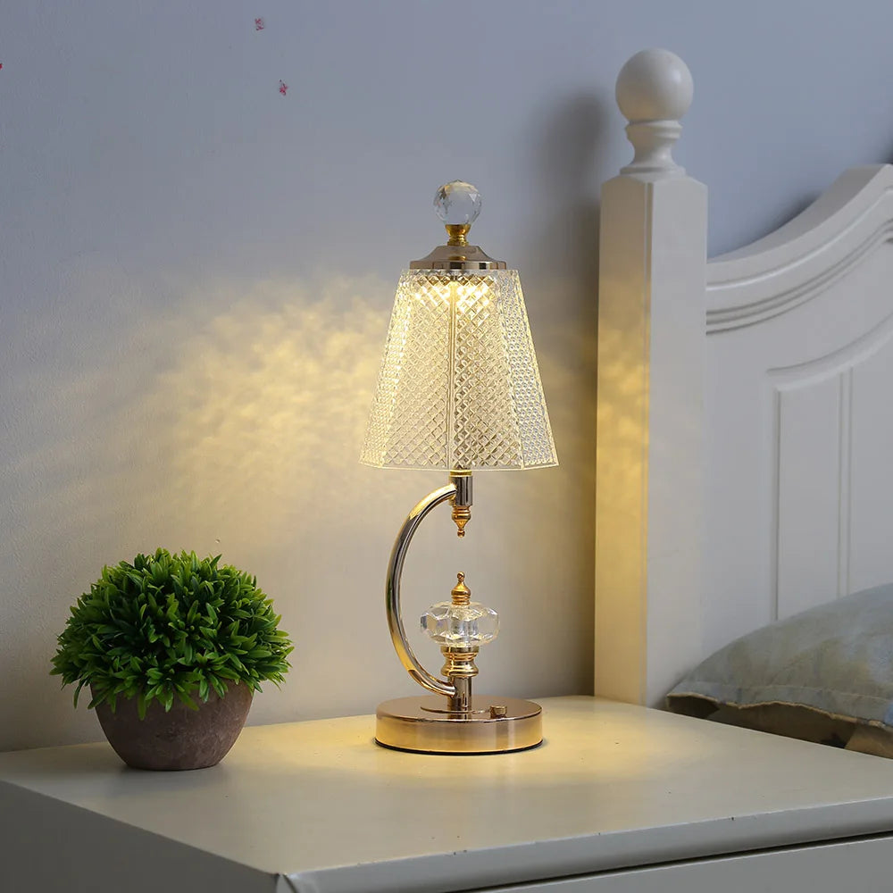 Traditional Clear Desk Lamp