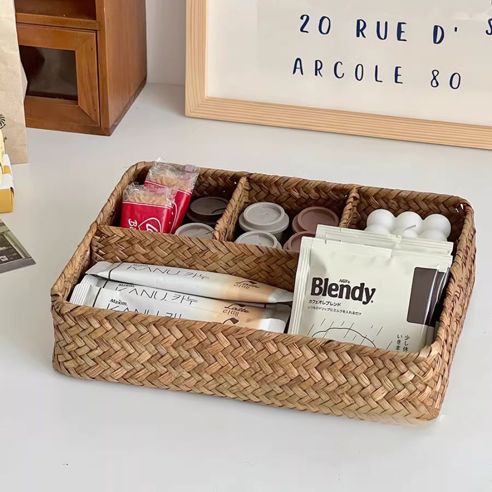 Woven Bamboo Storage Basket - Luxicro