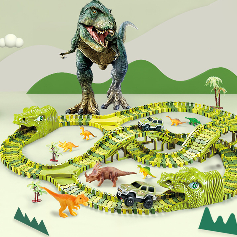 Colorful Toy Train Track Set