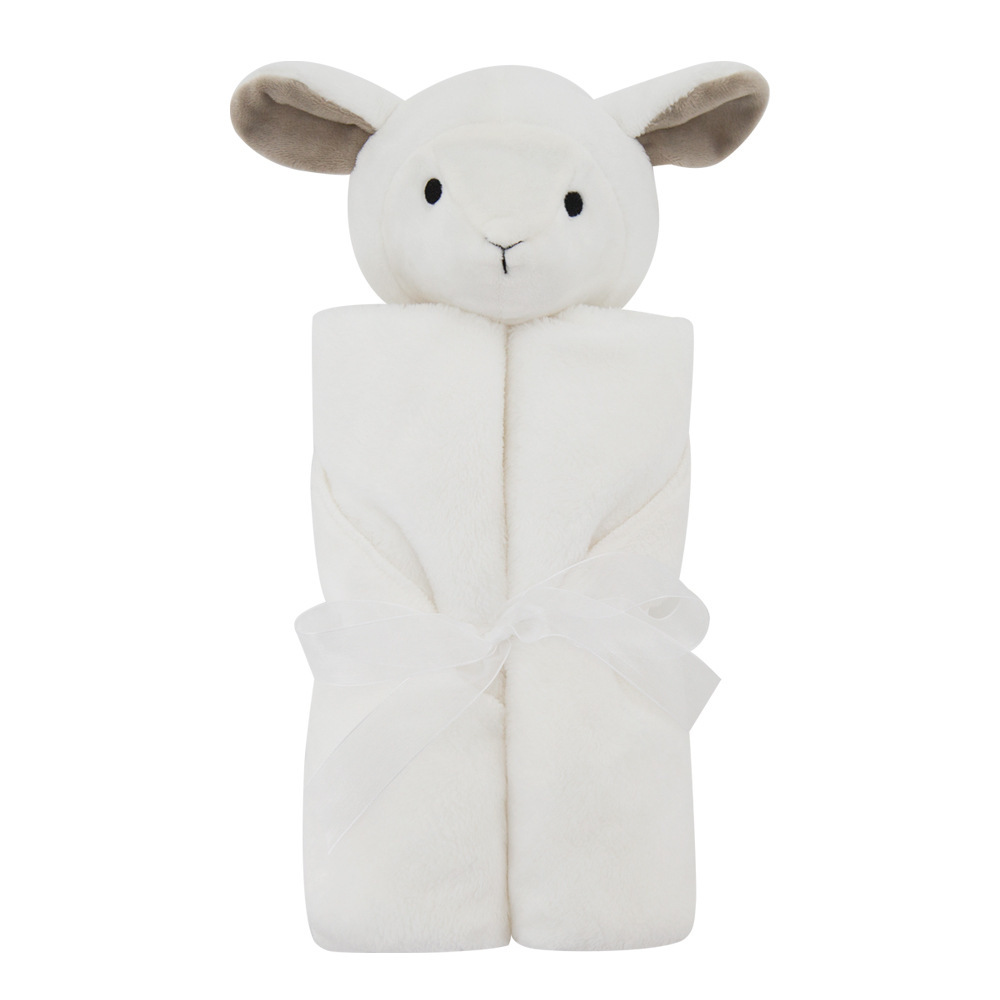 Cozy Teddy Baby Blanket with Sweet Rabbit
