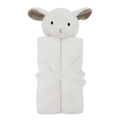 Cozy Teddy Baby Blanket with Sweet Rabbit
