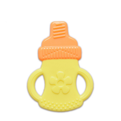 Gentle Infant Teether Toy Set with Colorful Silicone Rings