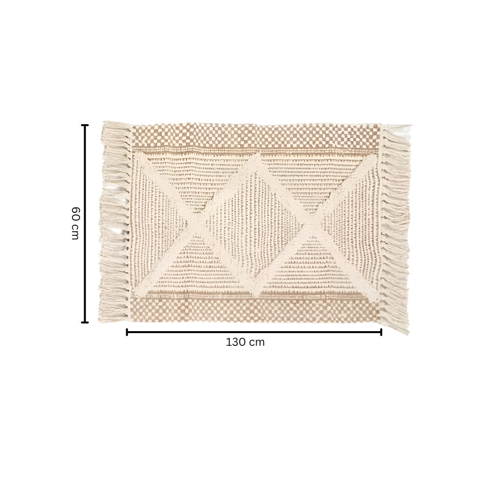 Natural Fiber Shag Tassel Area Rug