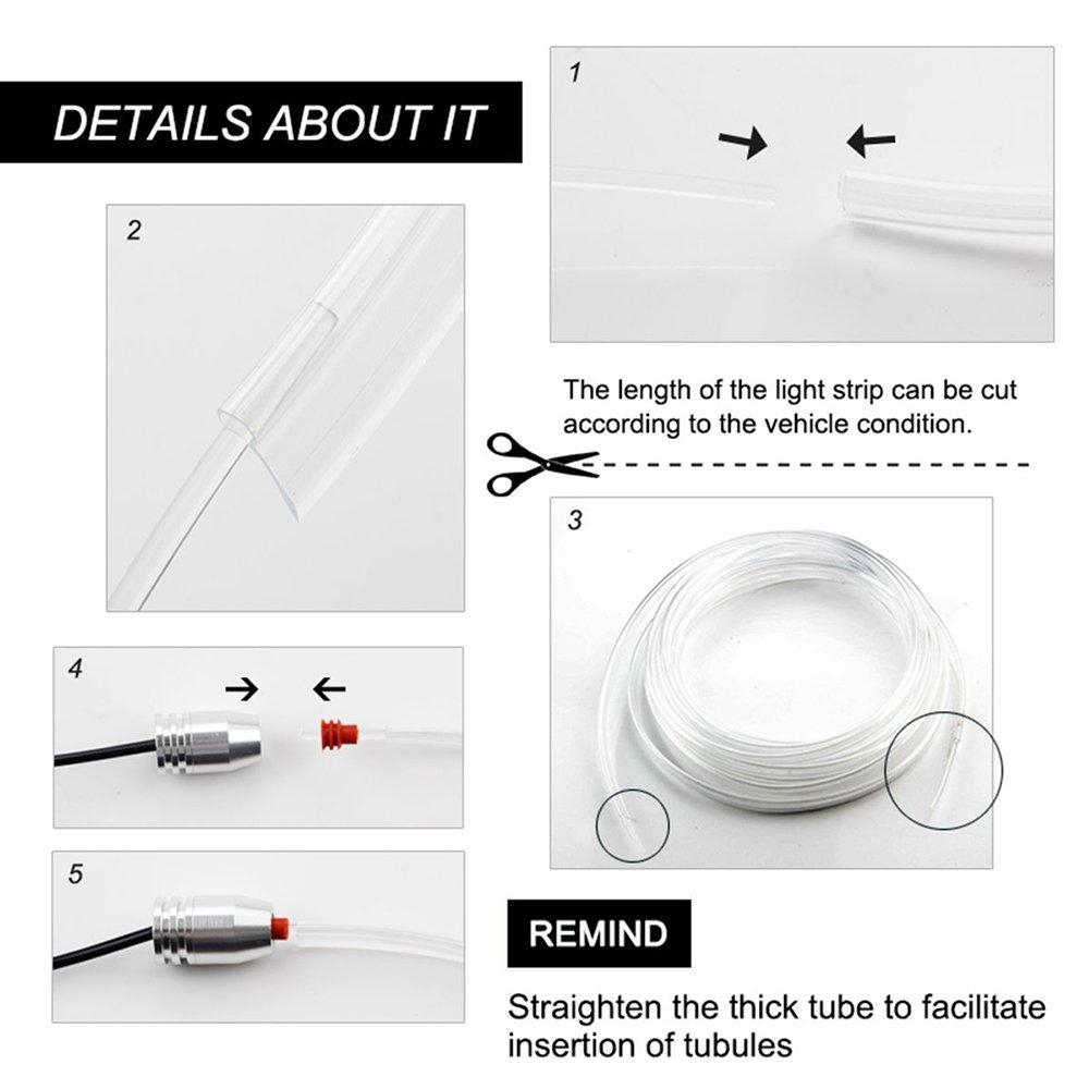 Bright 5-in-1 LED Car Interior Light Kit