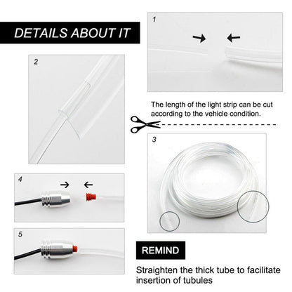 Bright 5-in-1 LED Car Interior Light Kit