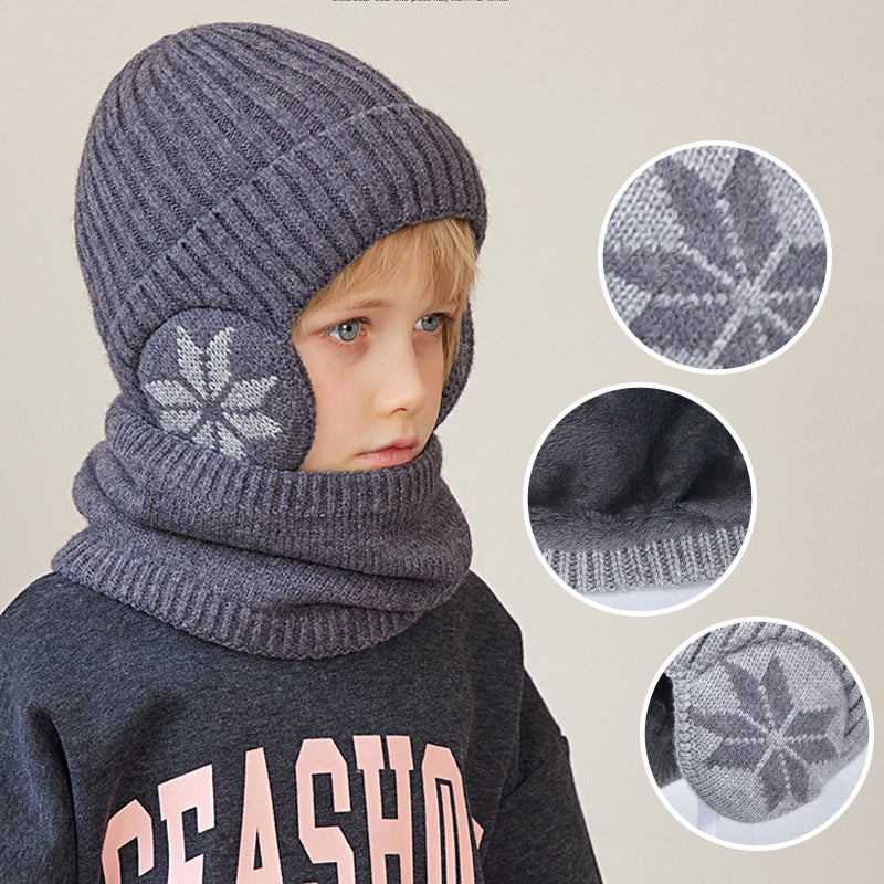 Cozy Childrens Winter Hat and Scarf Set