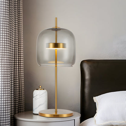 Warm Glow Glass Desk Lamp for Cozy Home Decor