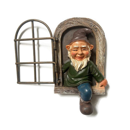 Vibrant Yard Gnome Statue Ornament