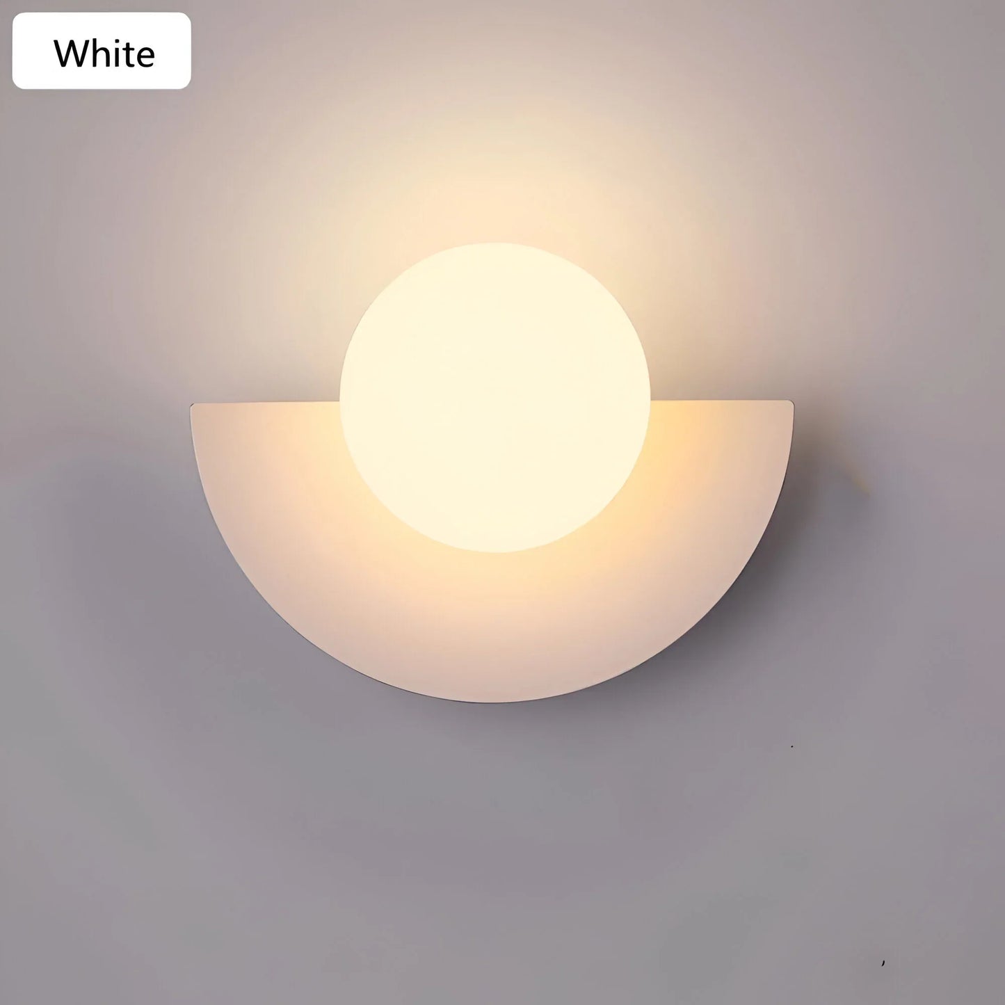 Contemporary Half Round Wall Lamp