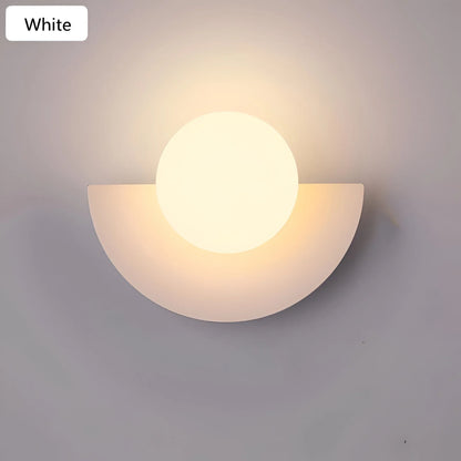 Contemporary Half Round Wall Lamp