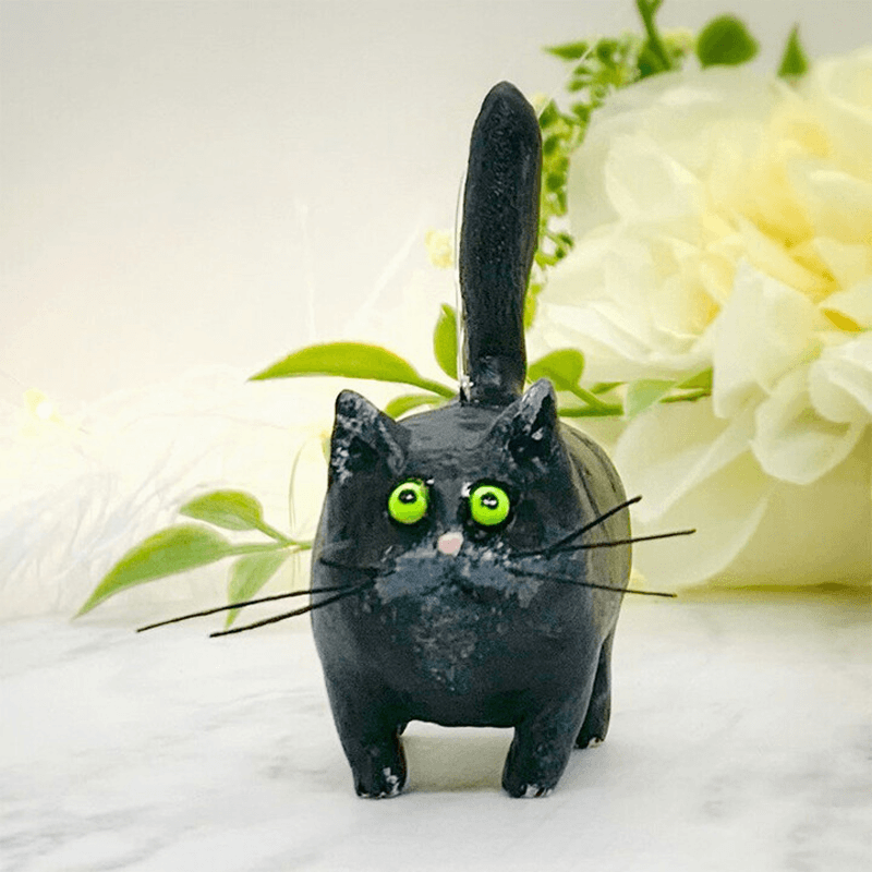 Custom Made Kitty Xmas Tree Decoration - Luxicro