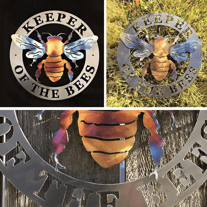 Rustic Honey Bee Iron Wall Decor