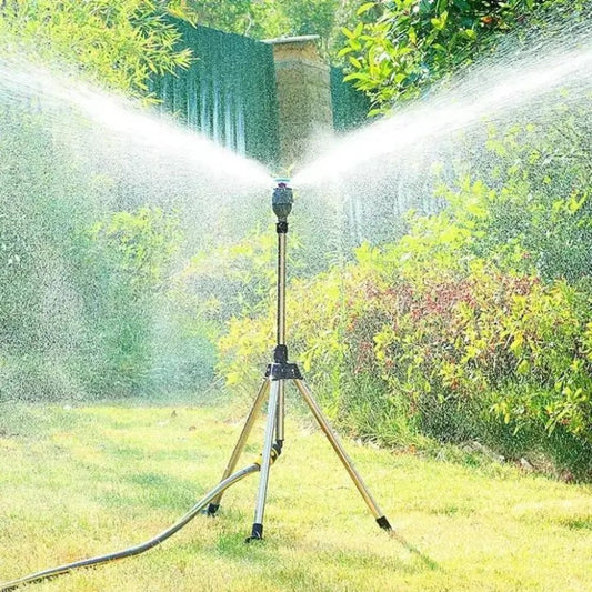 Adjustable Outdoor Lawn Sprinkler with Stable Base - Luxicro