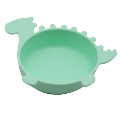 Cute Kids Dino Bowl with Grip Bottom