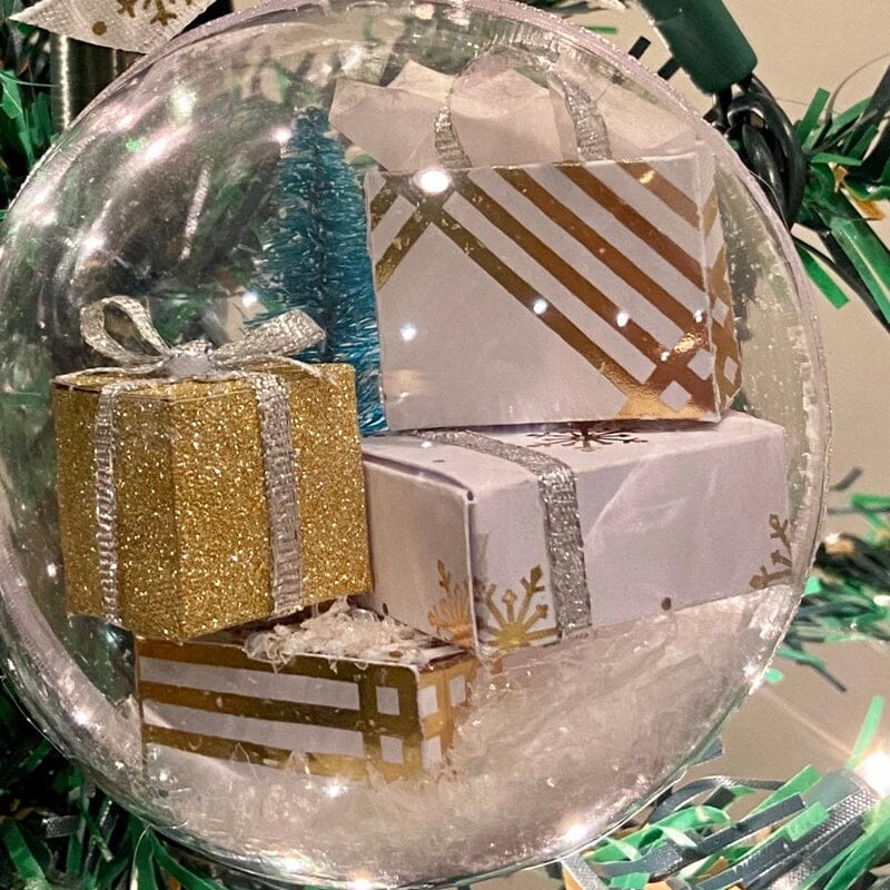Sparkling Transparent Holiday Ball Decoration