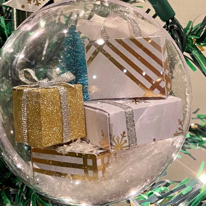 Sparkling Transparent Holiday Ball Decoration