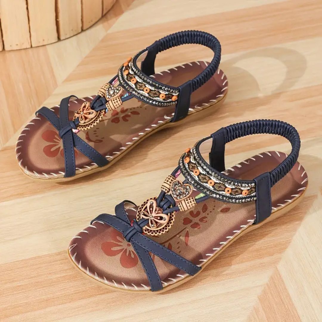 Glittery Fashion Butterfly Flip Flop Sandals