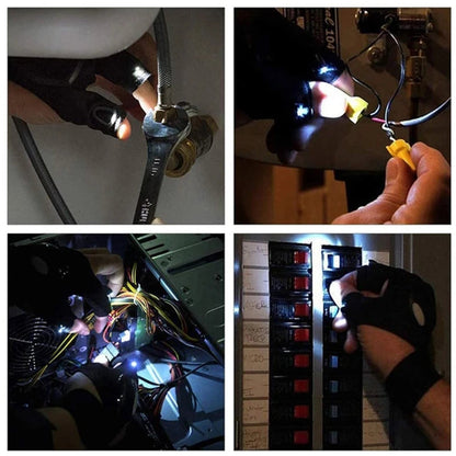 Bright LED Gloves for Raves