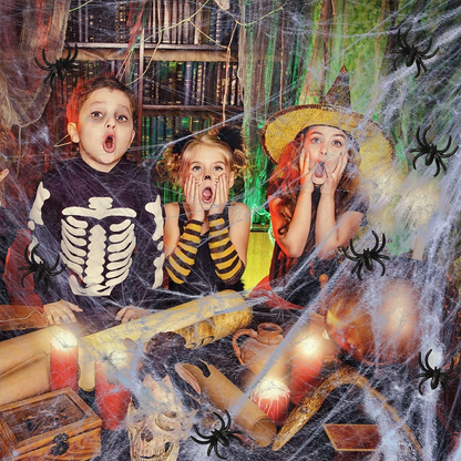 Creepy Halloween Cobweb Decorations