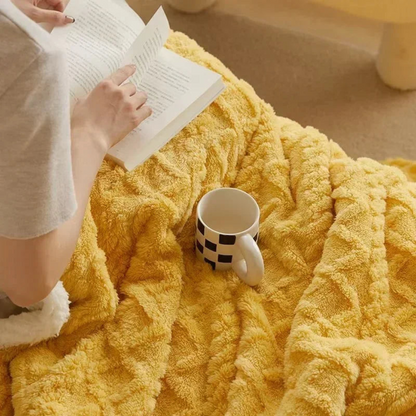 Soft Warm Fleece Blanket for Bed and Sofa