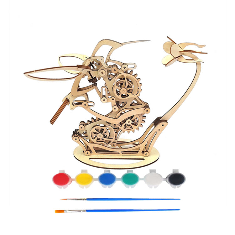 Handcrafted Wooden Whirling Bird Decor