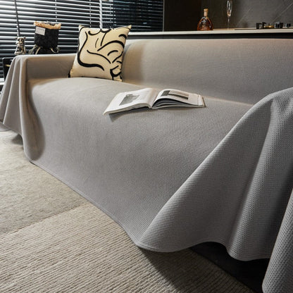 Plush Textured Water Resistant Sofa Throw Blanket