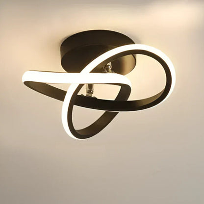 Modern Dual Ring Ceiling Lamp