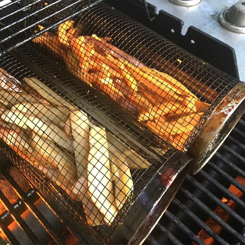 Compact Travel Camping BBQ Grill Basket