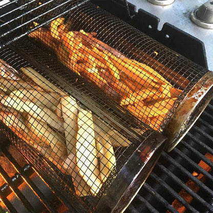 Compact Travel Camping BBQ Grill Basket