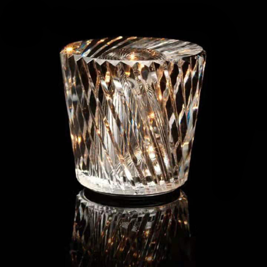 Sleek Transparent LED Table Lamp