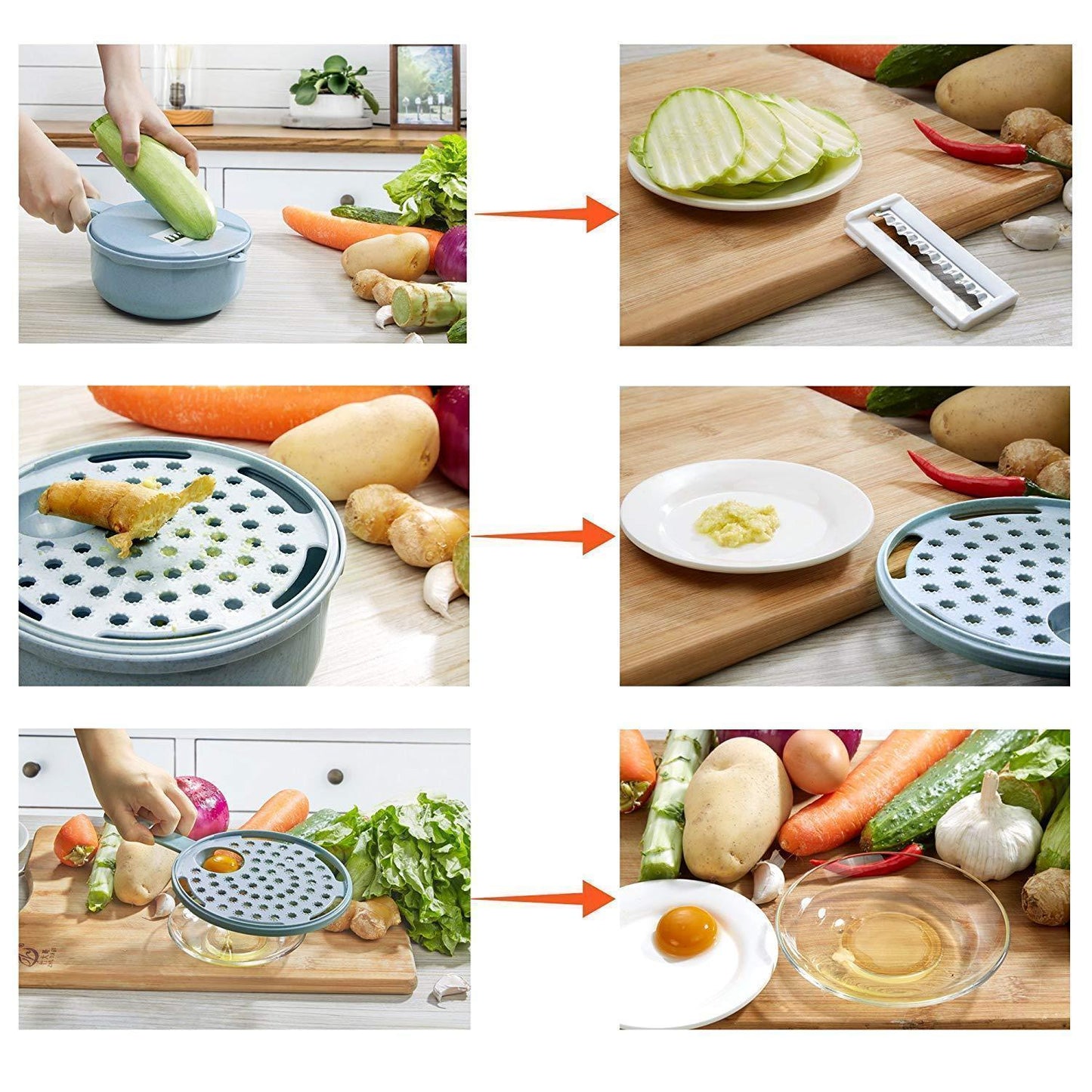 Ultimate 12-in-1 Vegetable Cooking Knife Set
