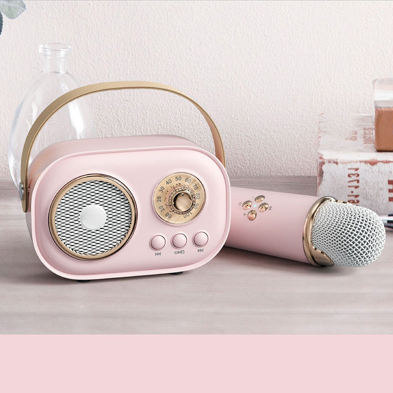 Compact Karaoke Machine & Bluetooth Wireless Speaker
