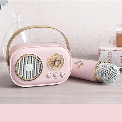 Compact Karaoke Machine & Bluetooth Wireless Speaker