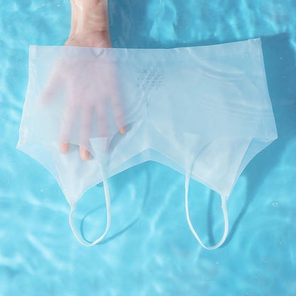 Slim Cooling Bra Made of Breathable Silk Fabric