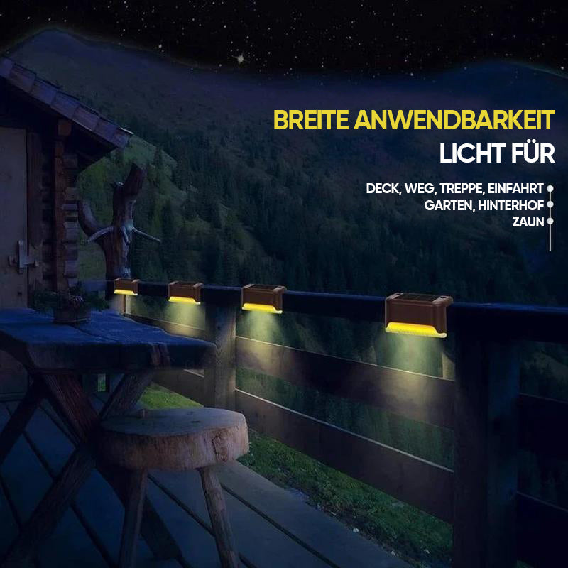 Solar Powered Outdoor Step Lights (4 Pack)