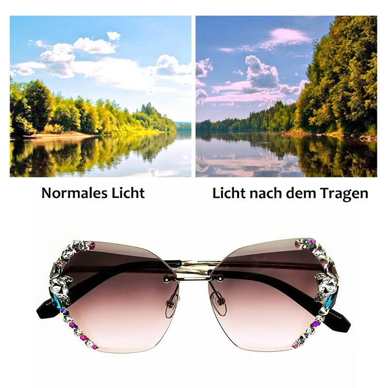 Premium Rimless Crystal Pilot Shades