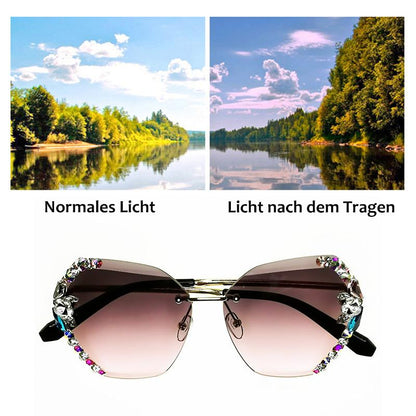 Premium Rimless Crystal Pilot Shades