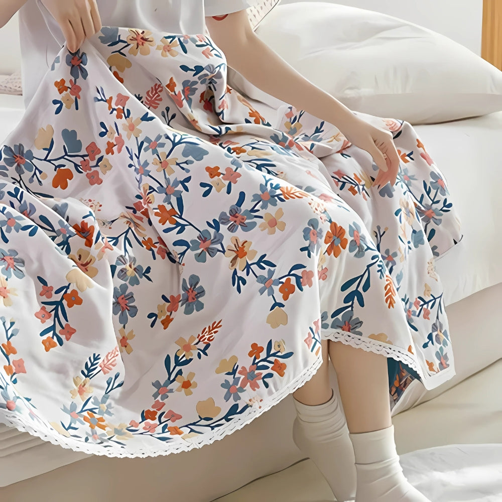 Floral Soft Absorbent Cotton Towel
